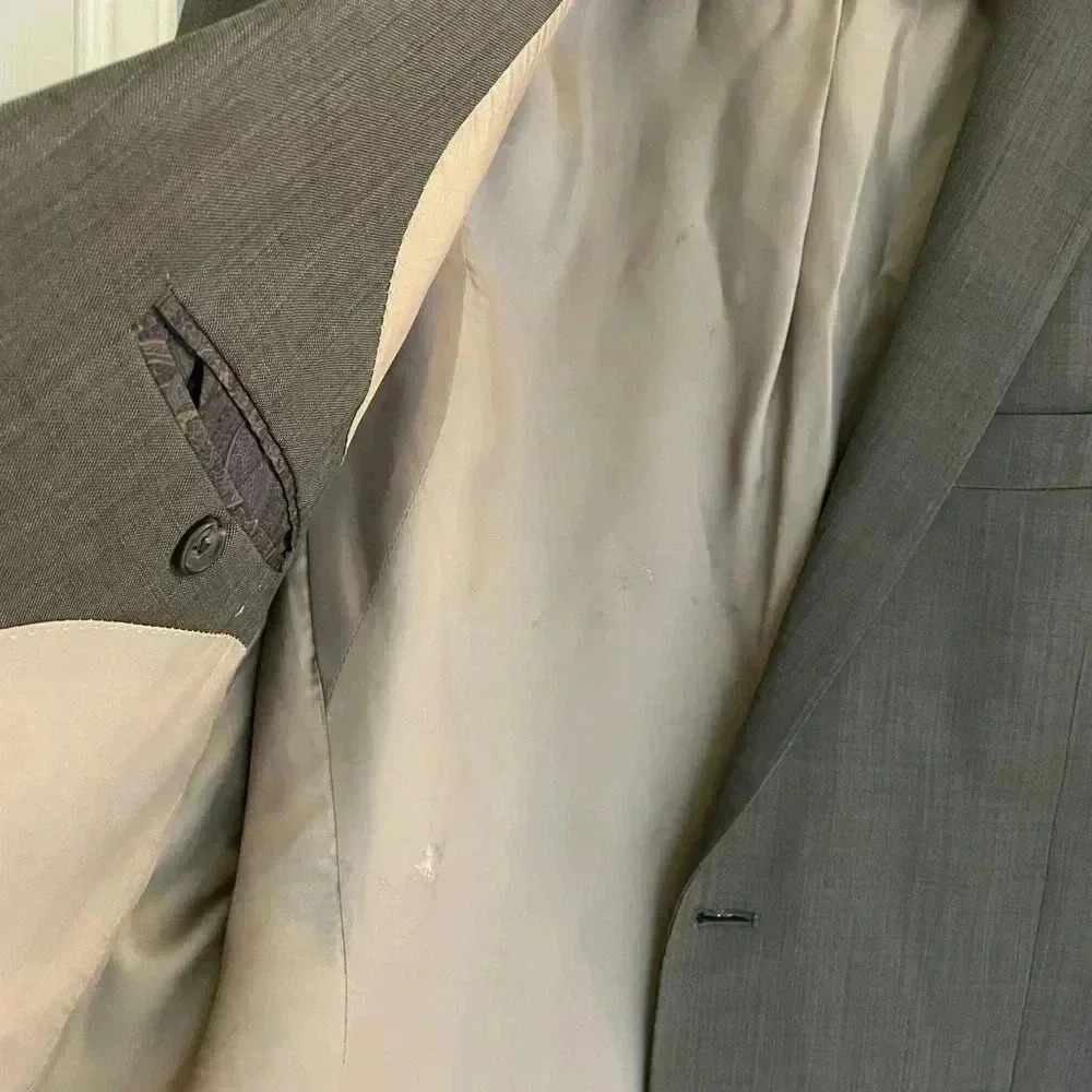 Lauren Ralph Lauren Gray Blazer size 46L. Made in Canada. - Picture 7 of 7